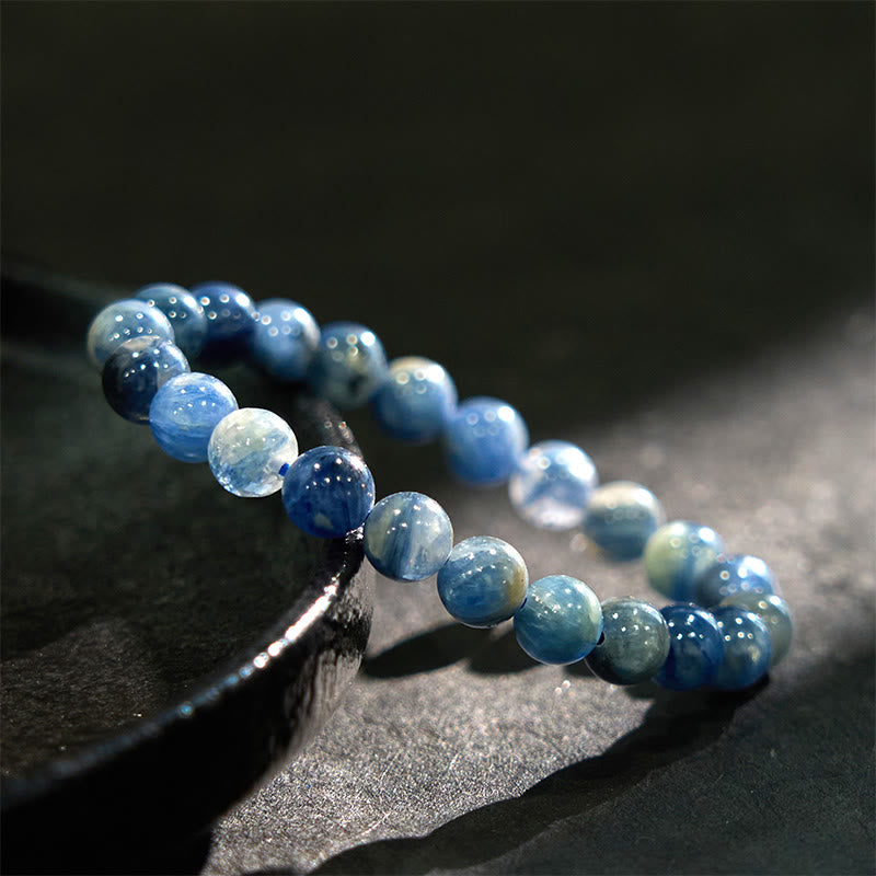 8mm Kyanite Spiritual Healing Bracelet for Calm & Communication