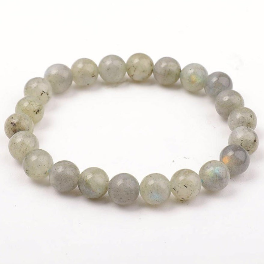 8mm Labradorite Healing Bracelet for Intuitive Energy