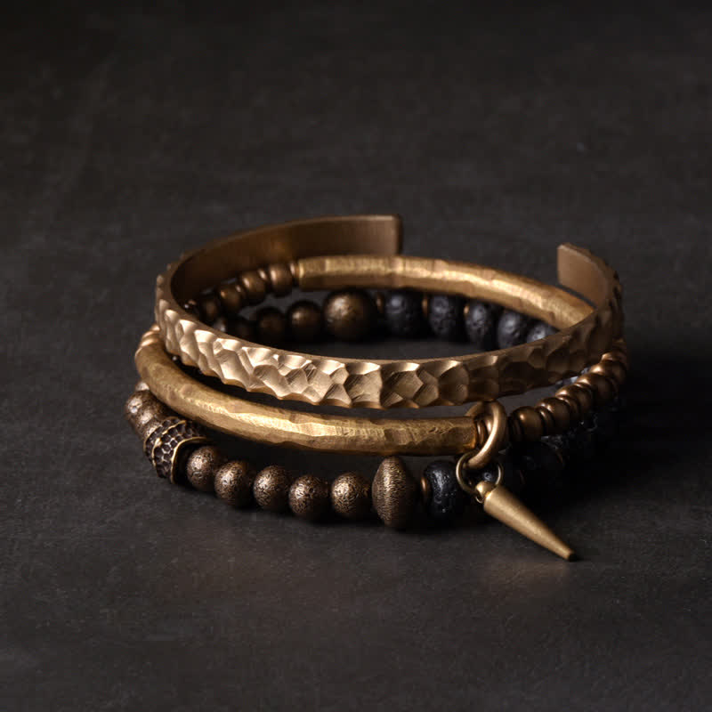 8mm Lava Rock Copper Spiritual Balance Bracelet