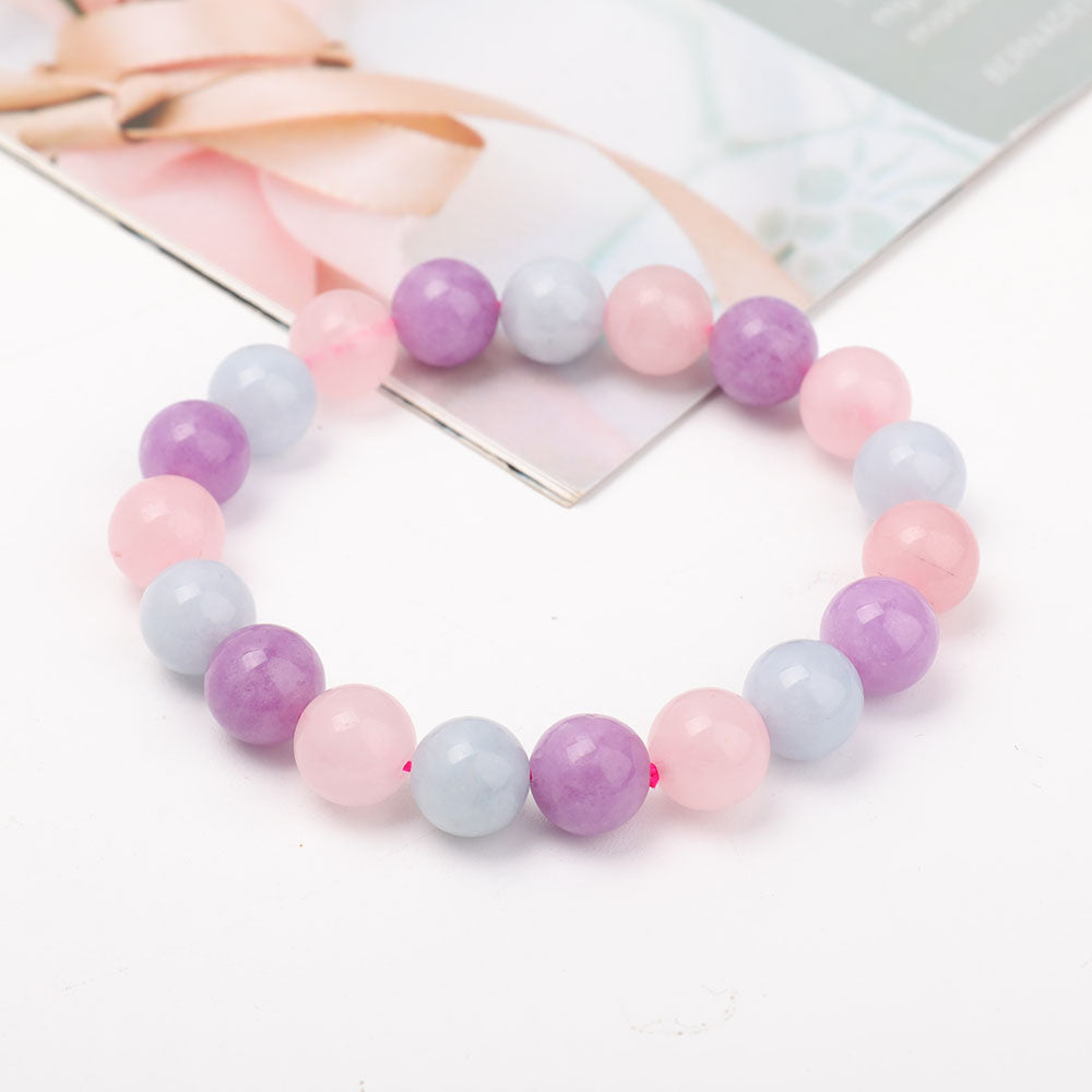 8mm Mixed Gemstone Spiritual Bracelet for Meditation