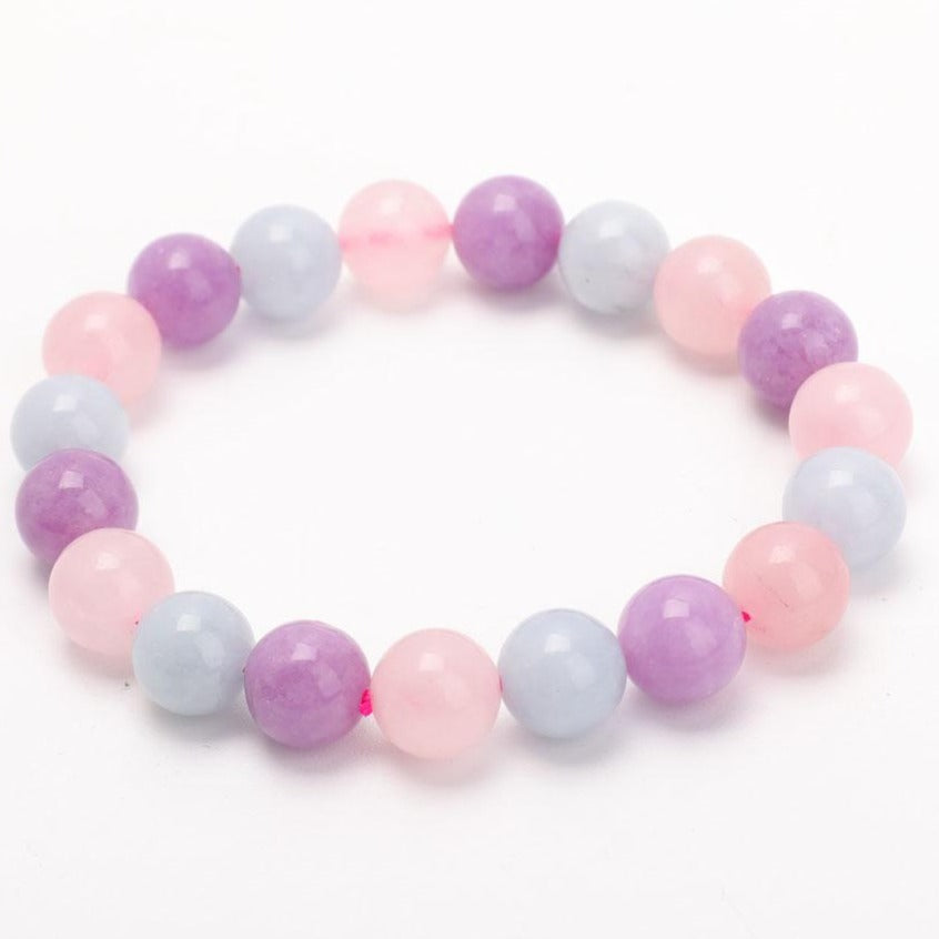 8mm Mixed Gemstone Spiritual Bracelet for Meditation