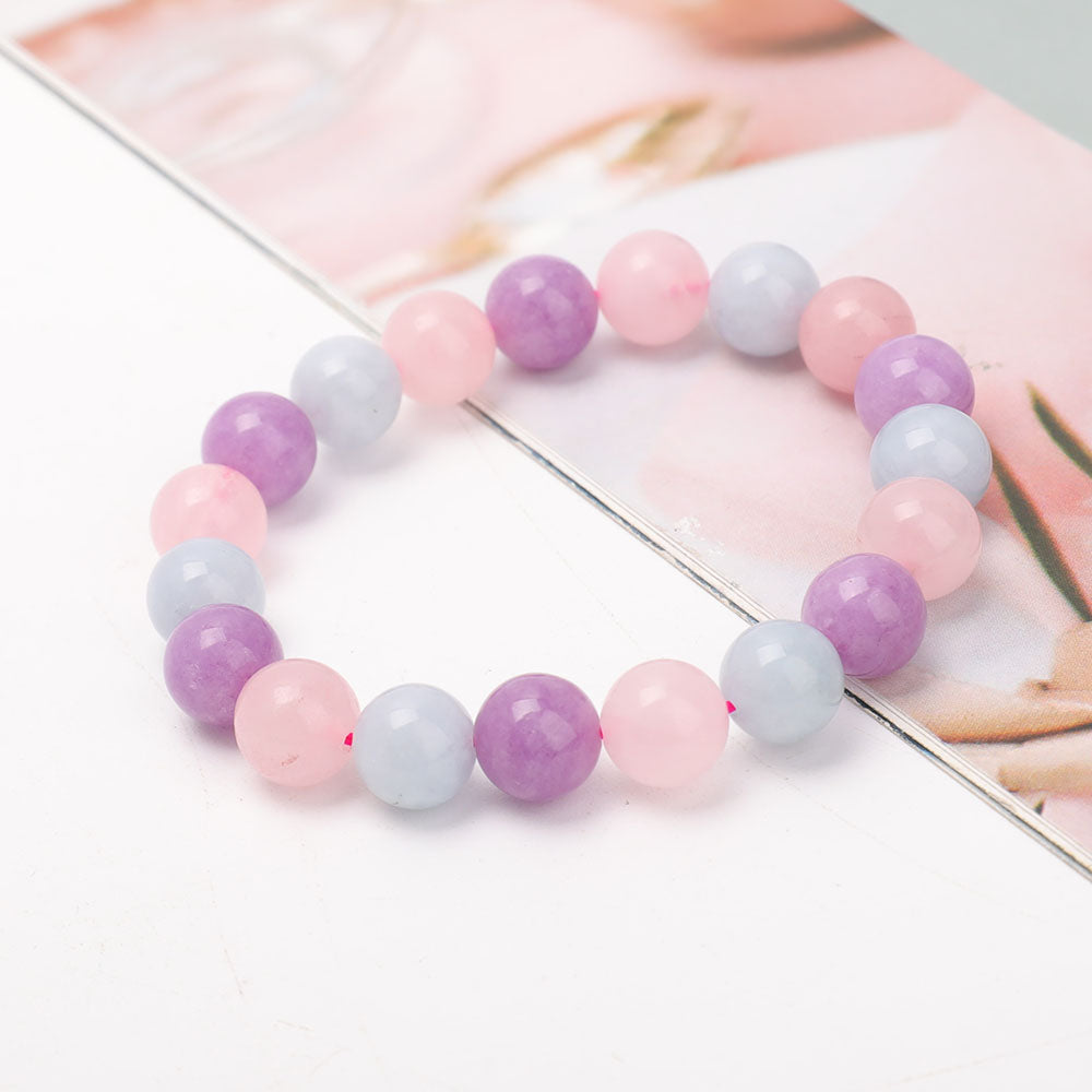 8mm Mixed Gemstone Spiritual Bracelet for Meditation