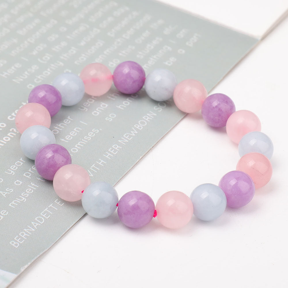 8mm Mixed Gemstone Spiritual Bracelet for Meditation
