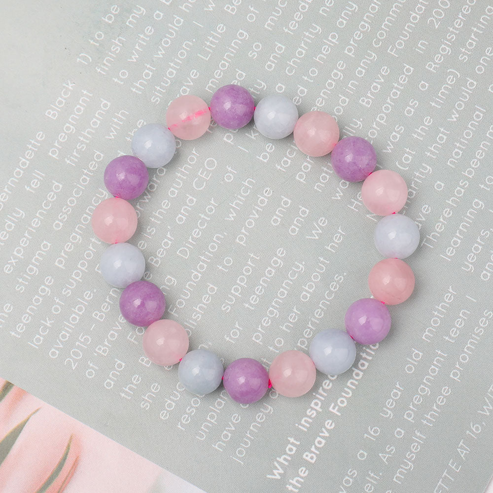 8mm Mixed Gemstone Spiritual Bracelet for Meditation