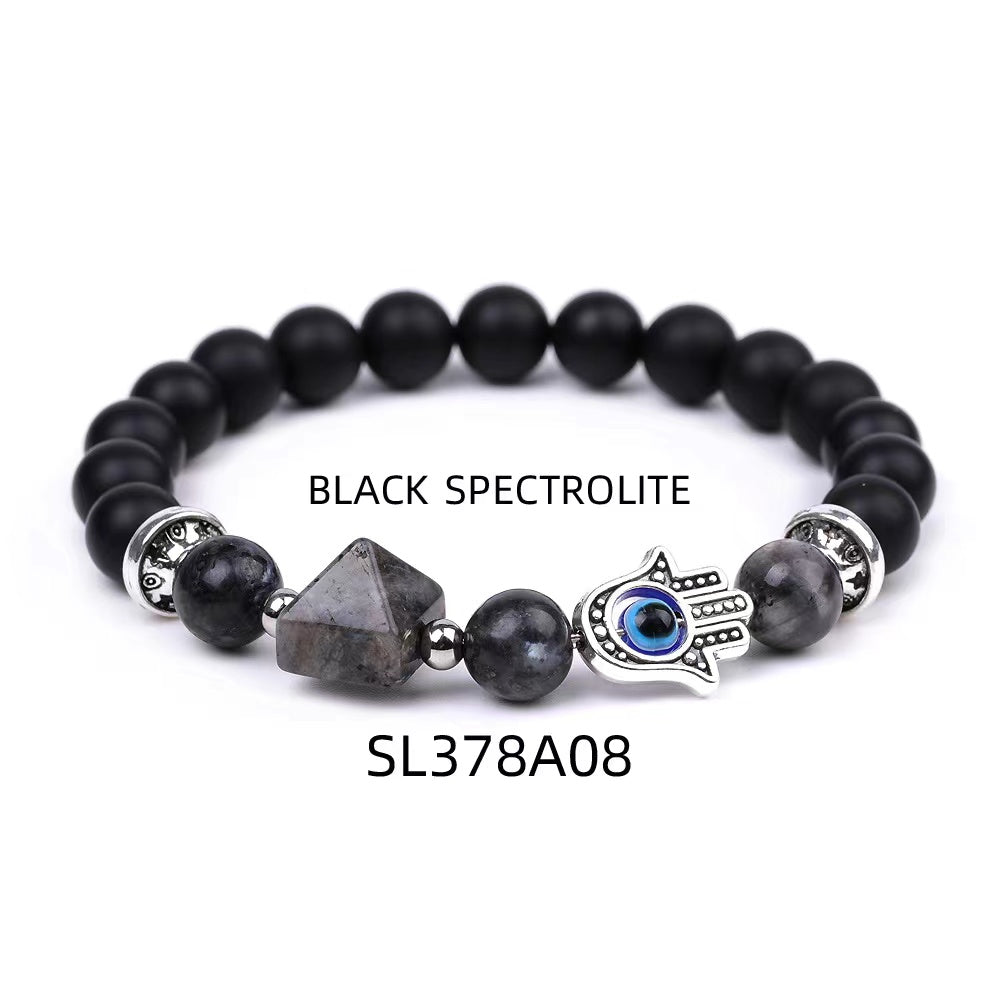 8mm Obsidian Crystal Healing Bracelet for Protection