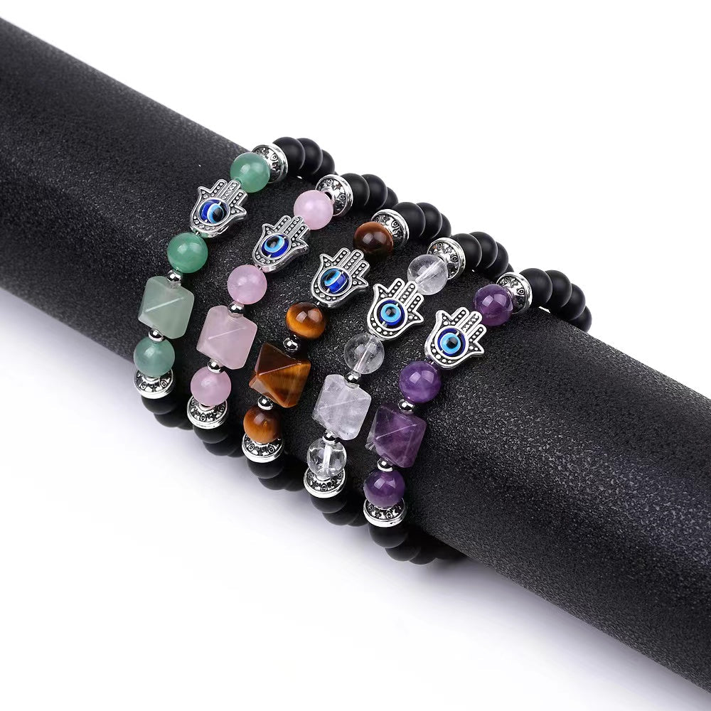 8mm Obsidian Crystal Healing Bracelet for Protection