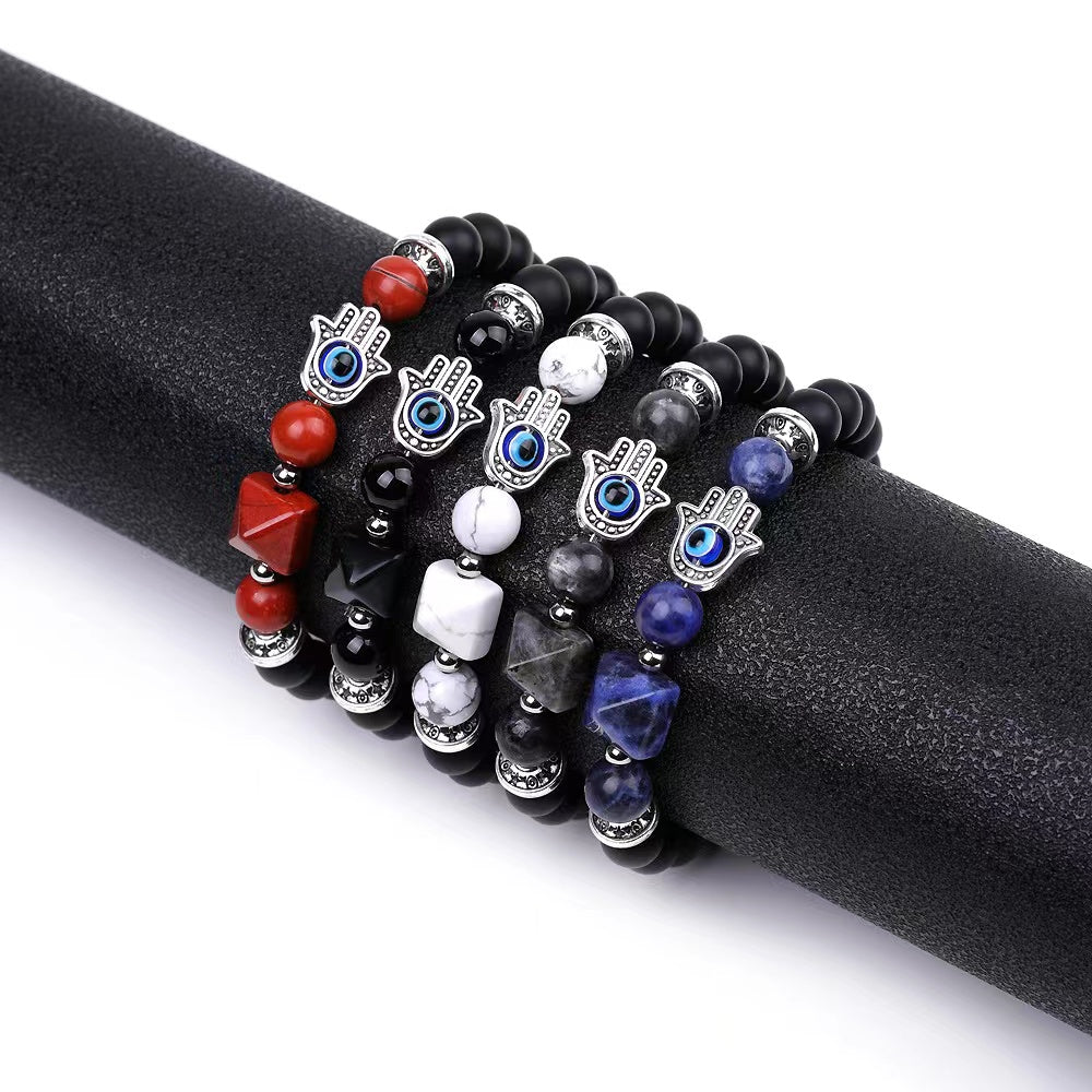 8mm Obsidian Crystal Healing Bracelet for Protection