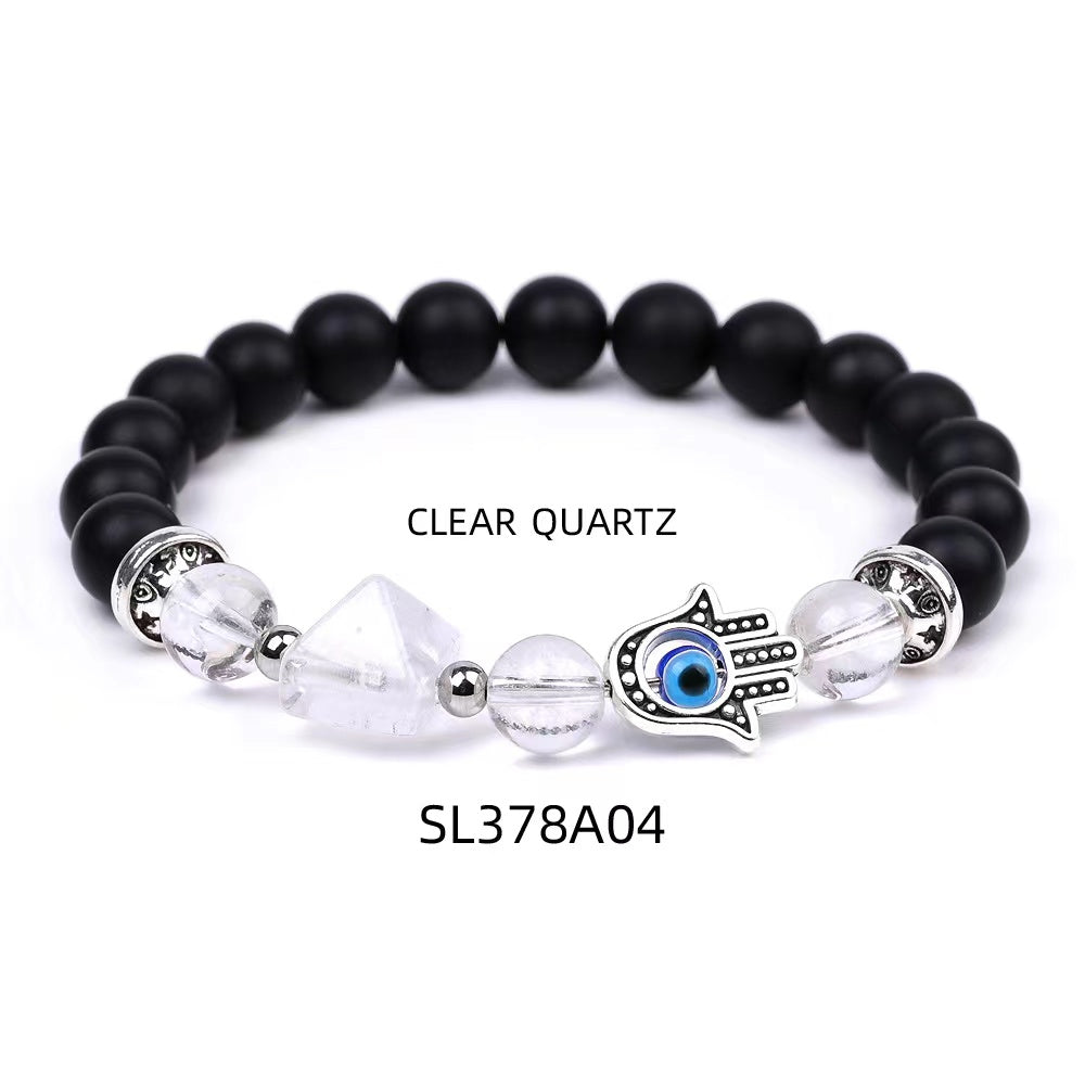 8mm Obsidian Crystal Healing Bracelet for Protection