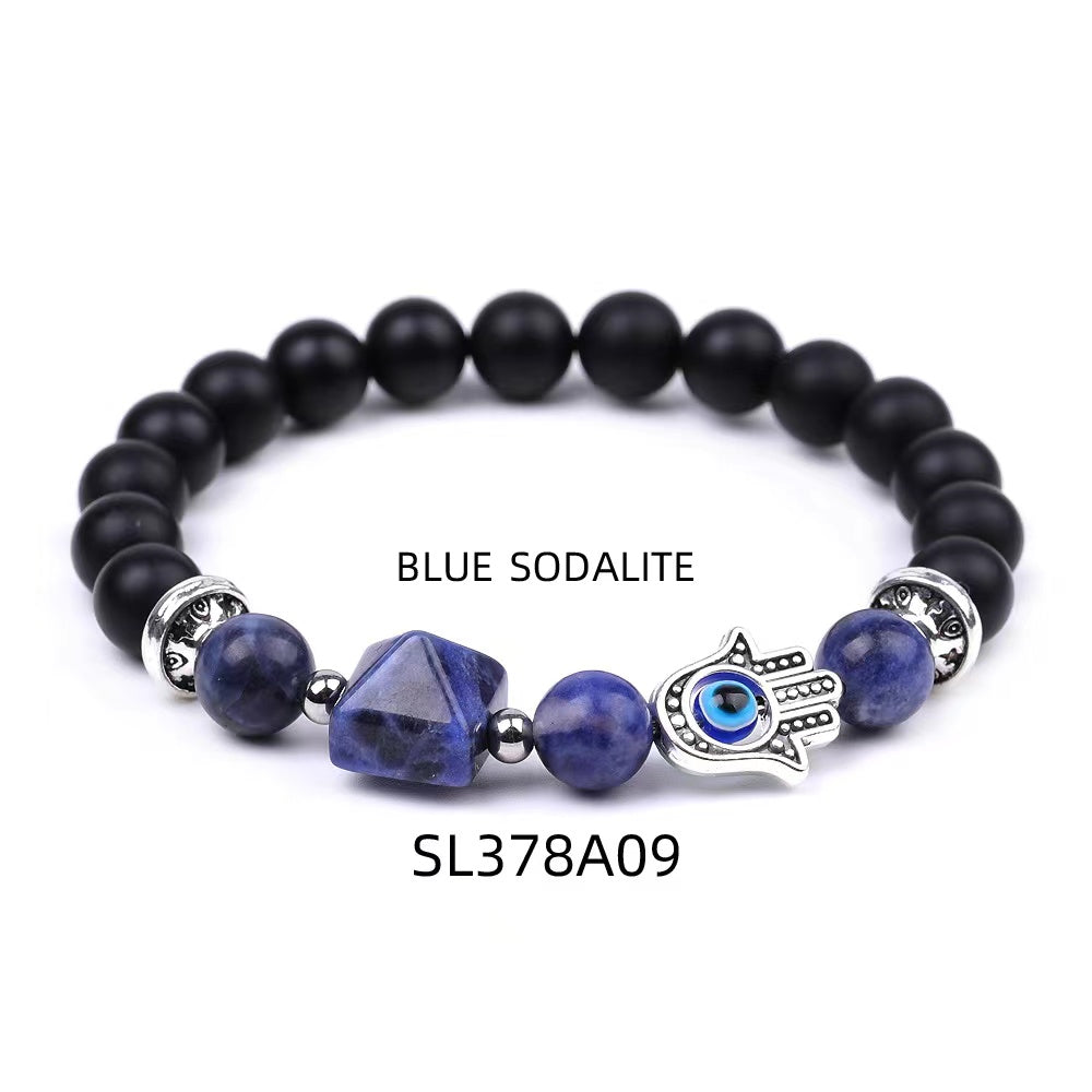 8mm Obsidian Crystal Healing Bracelet for Protection