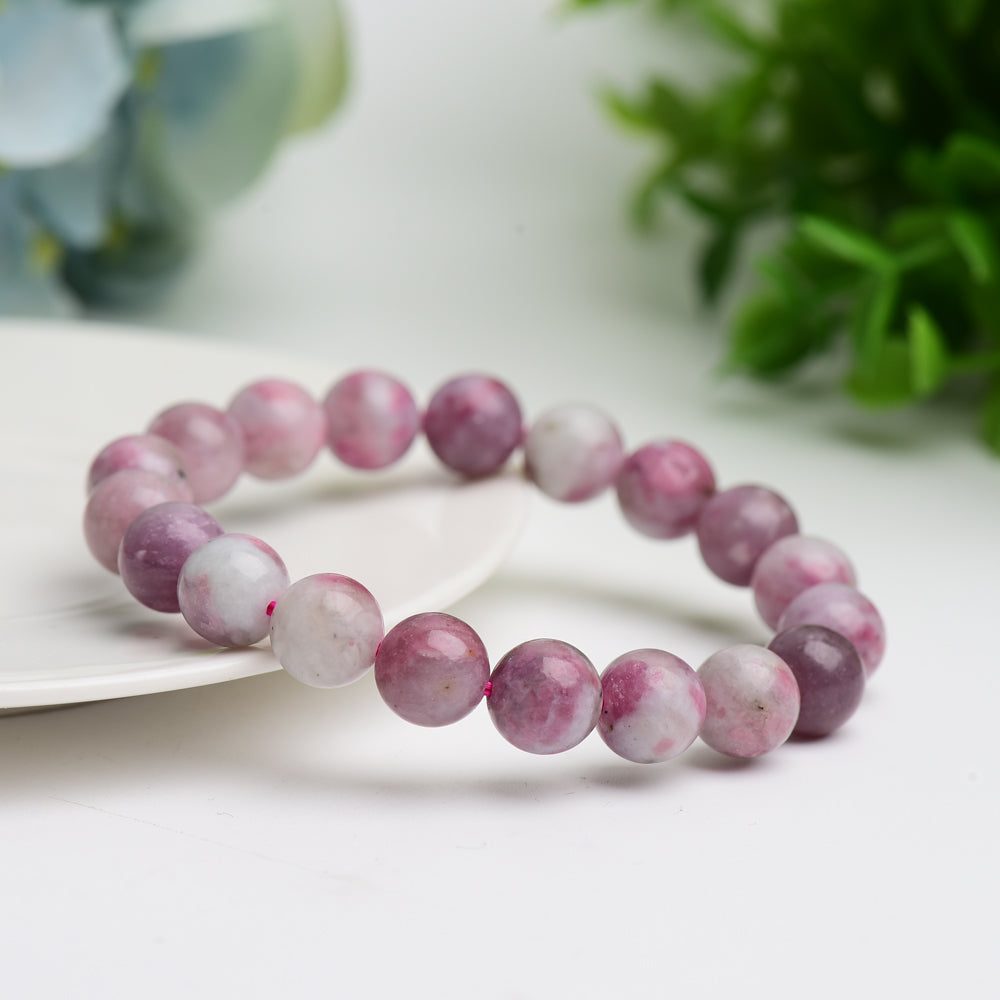 8mm Pink Tourmaline Healing Bracelet for Meditation