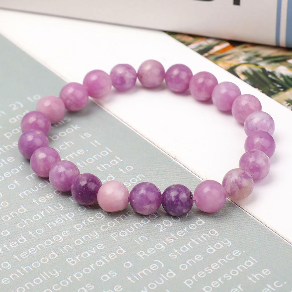8mm Purple Mica Spiritual Bracelet for Healing