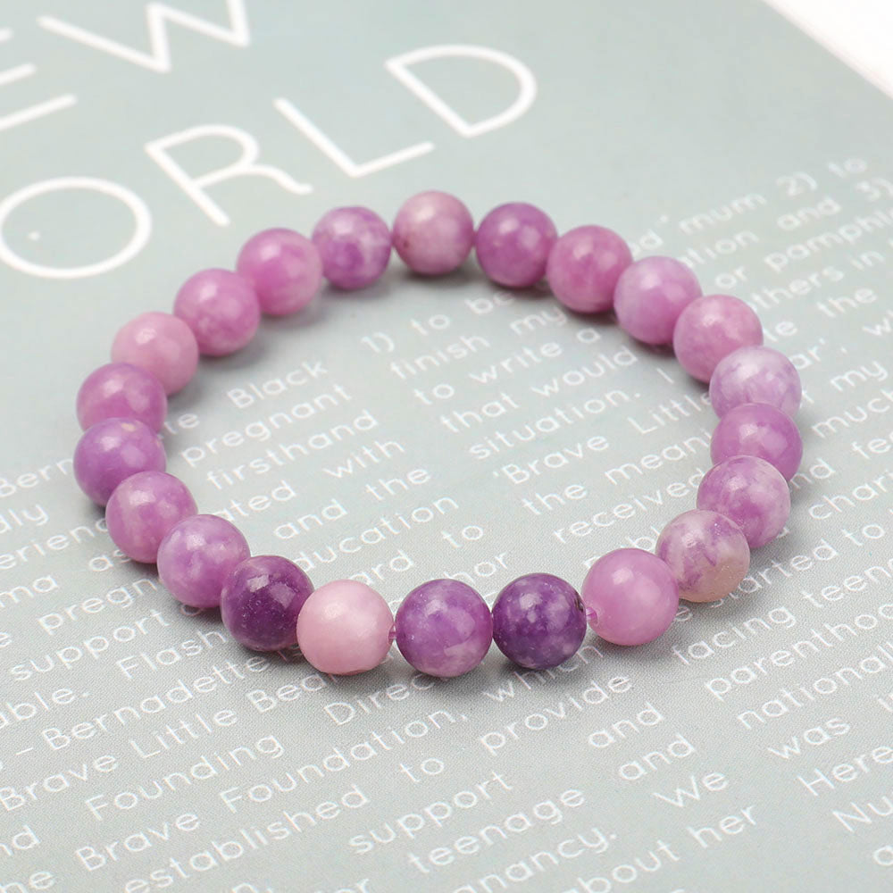 8mm Purple Mica Spiritual Bracelet for Healing