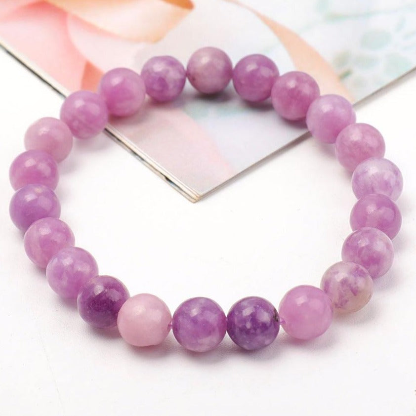 8mm Purple Mica Spiritual Bracelet for Healing