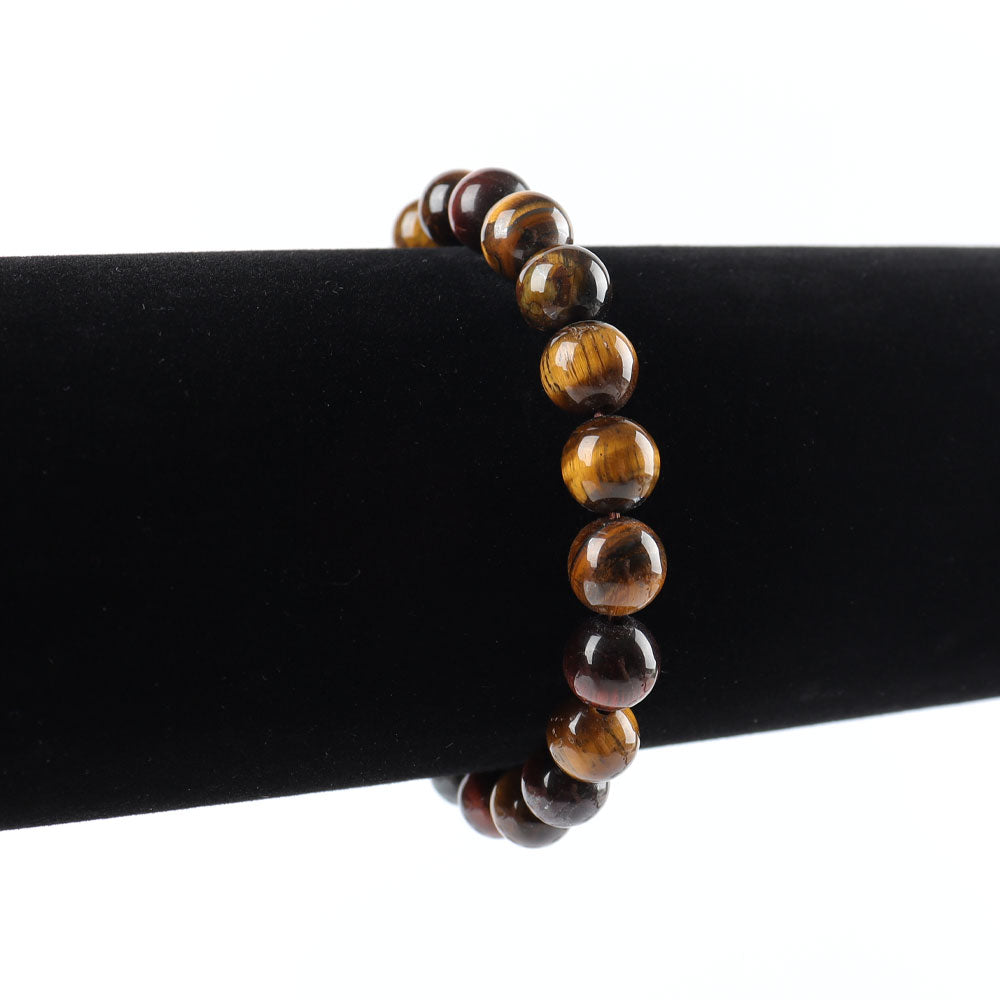 8mm Rainbow Tiger Eye Confidence Bracelet