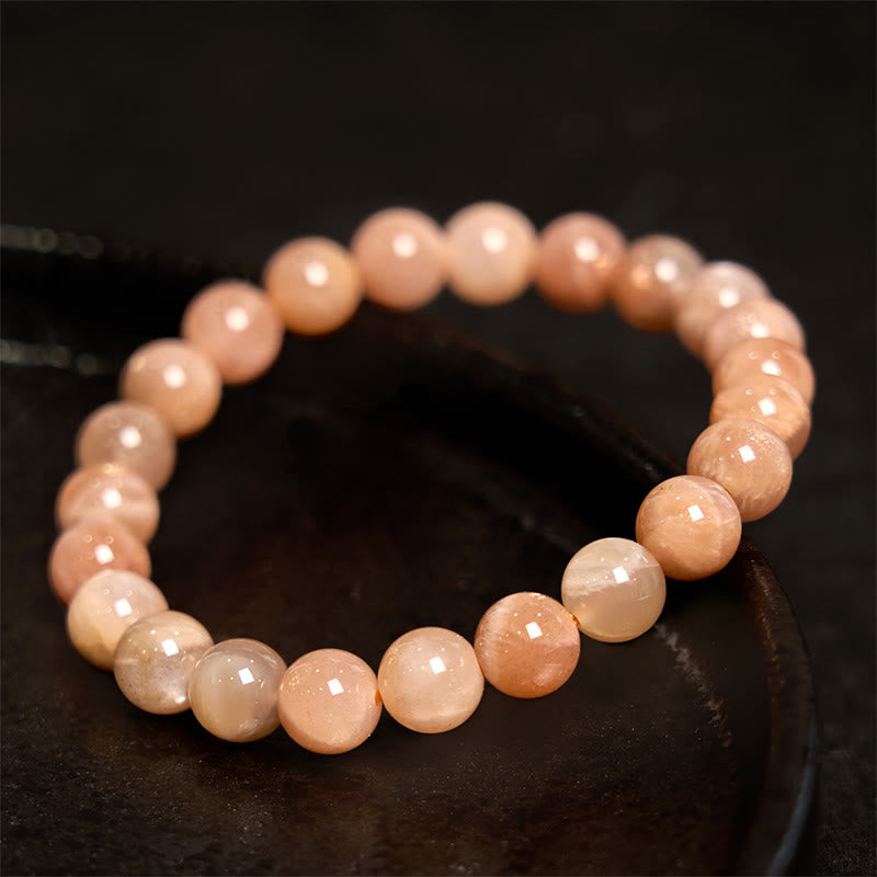 8mm Sun Stone Spiritual Bracelet for Positive Energy & Wealth
