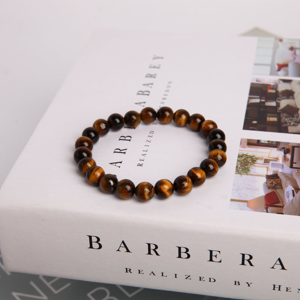 8mm Tiger Eye Crystal Protection Bracelet