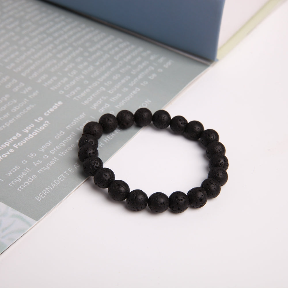 8mm Volcanic Crystal Protection Bracelet