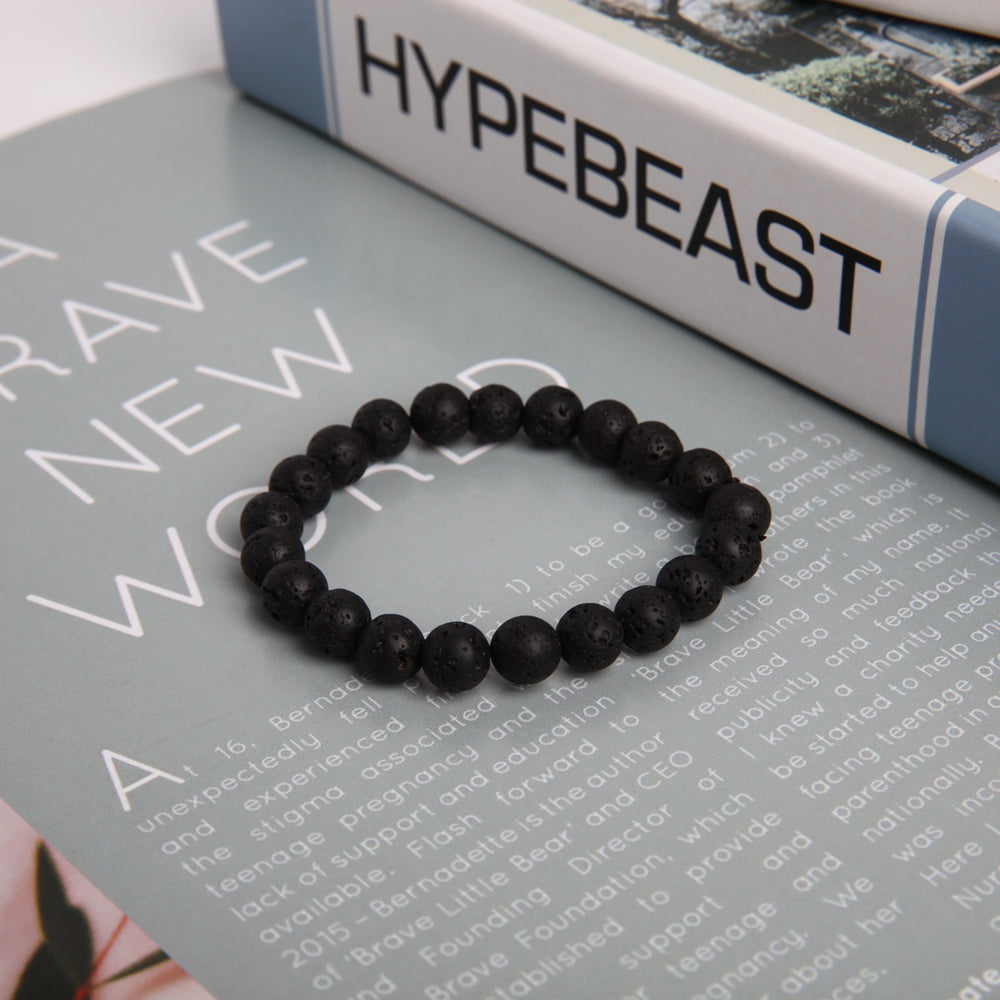 8mm Volcanic Crystal Protection Bracelet