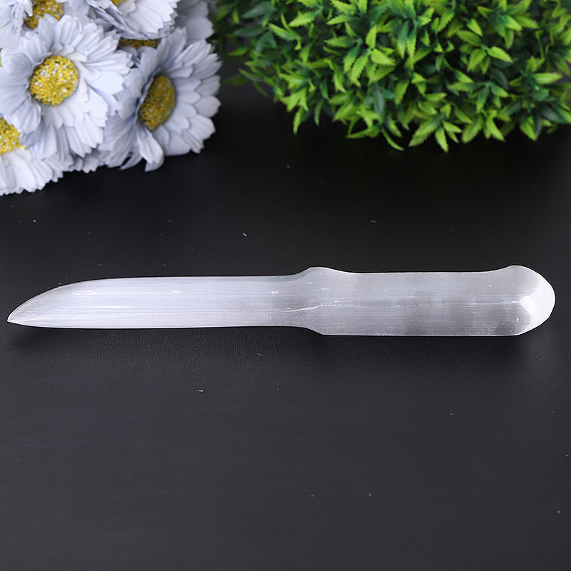 9-inch Selenite Dagger for Meditation & Spiritual Insight