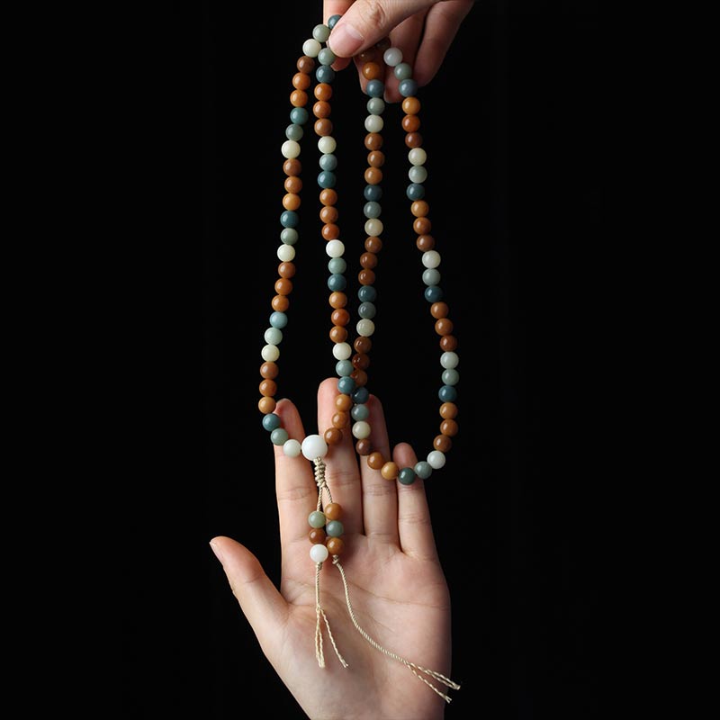 8mm Bodhi Seed Harmony Wisdom Mala Bracelet