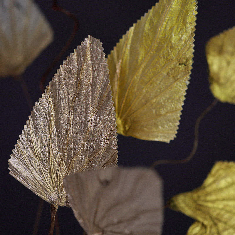 Dried Lotus Leaf Bouquet for Zen Home Decor Accent