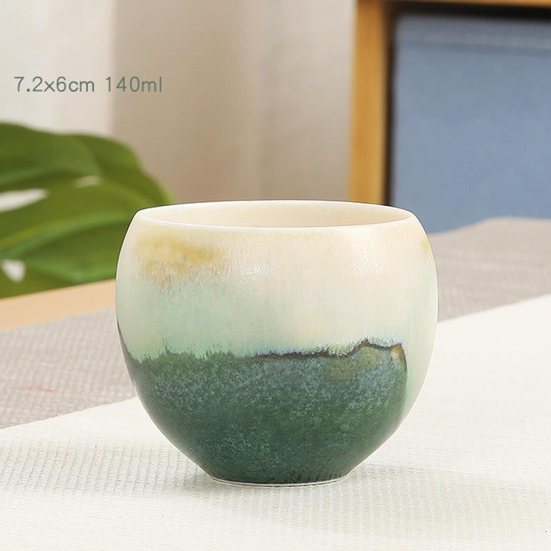 Creative Green Ceramic Kung Fu Tea Cup 140ml