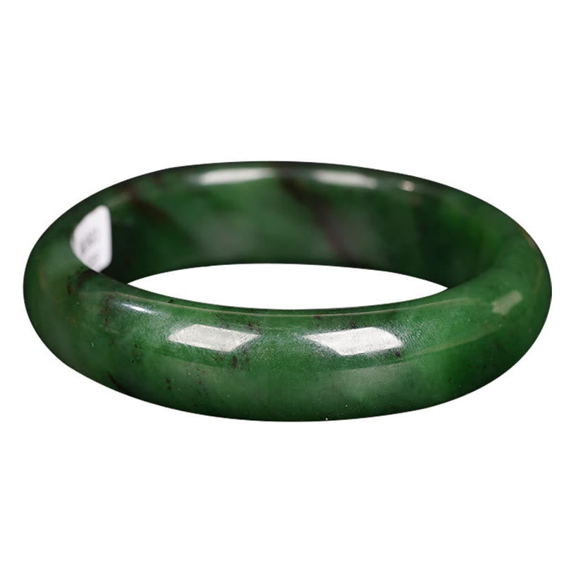 Natural Hetian Cyan Jade Bracelet for Success & Happiness 56mm