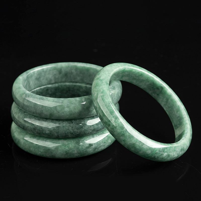 Natural Jade Luck Wealth Bangle Bracelet 58mm