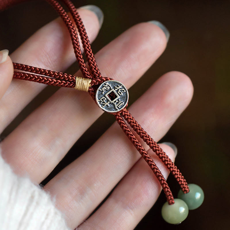 925 Sterling Silver Chinese Zodiac Protection Bracelet Red String