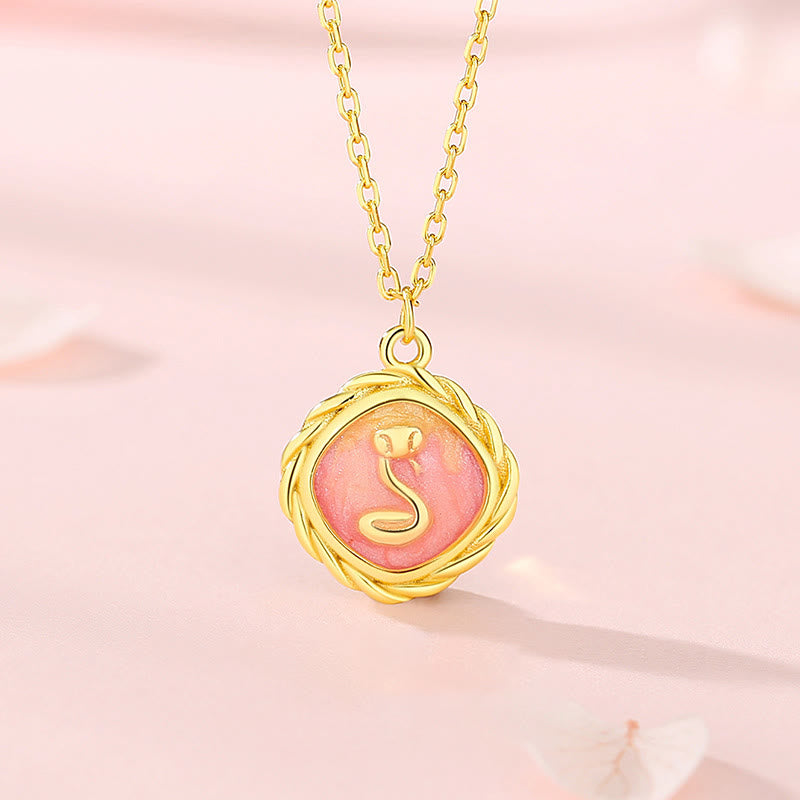 925 Sterling Silver Chinese Zodiac Snake Bracelet Necklace