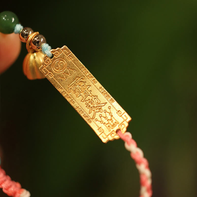 925 Sterling Silver Multicolor Protection Luck Charm Red String Bracelet