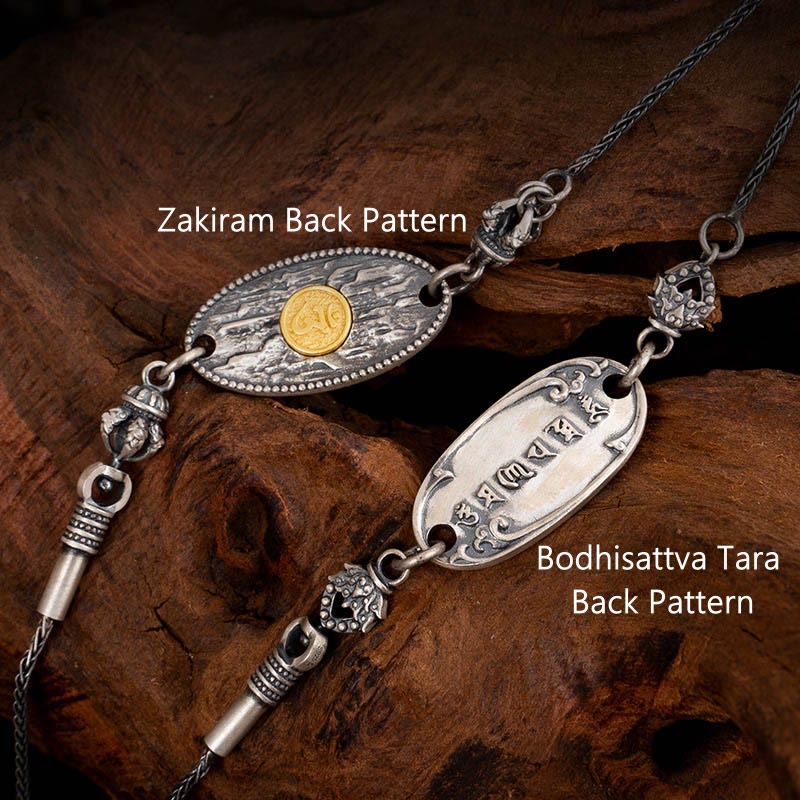 925 Sterling Silver Om Mani Padme Hum Necklace | Protection Chain