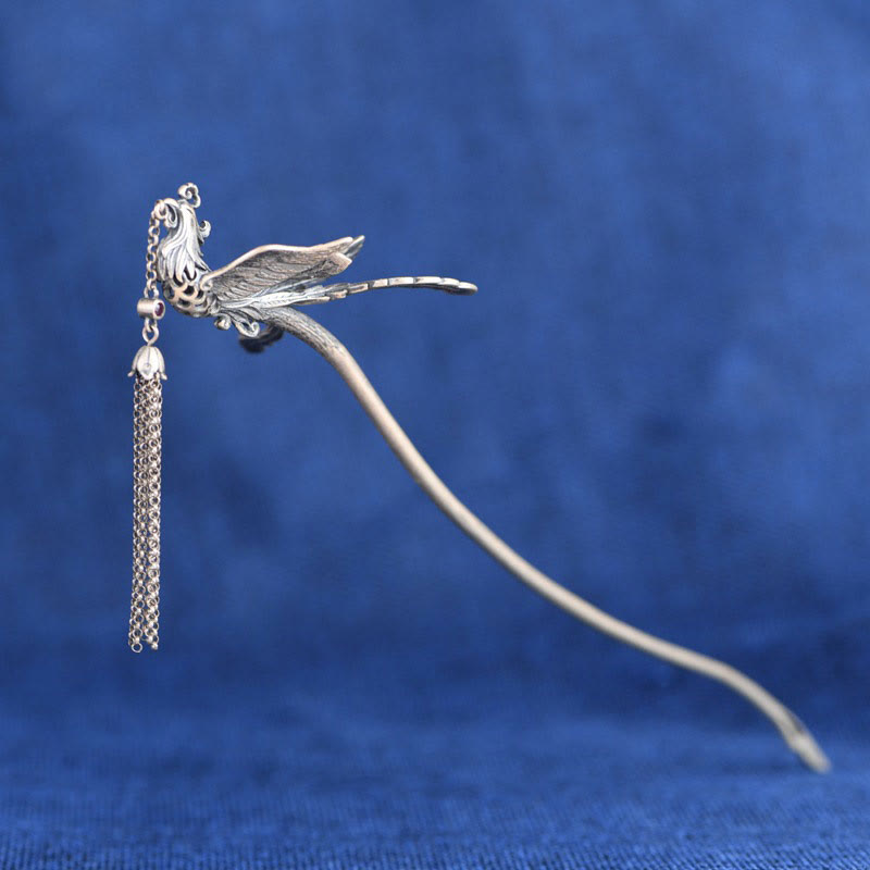 925 Sterling Silver Phoenix Hairpin | Protection Symbol
