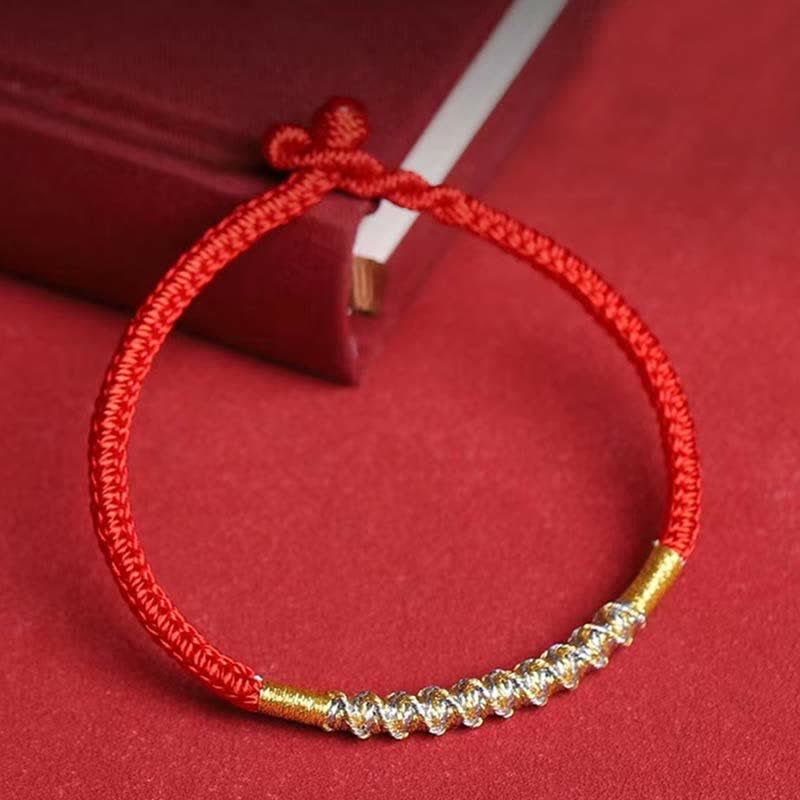 925 Sterling Silver Red String Protection Bracelet
