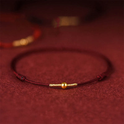 925 Sterling Silver Red String Protection Bracelet for Wrist or Ankle