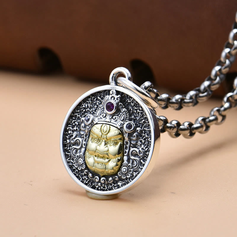 925 Sterling Silver Zakiram Goddess Wealth Spiritual Necklace