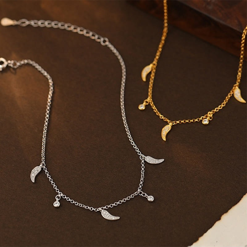 925 Sterling Silver Zircon Protection Spiritual Anklet Charm