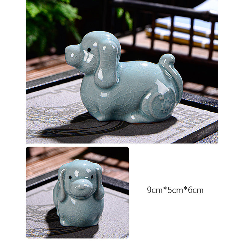 Chinese Zodiac Ceramic Tea Pet for Wealth & Prosperity