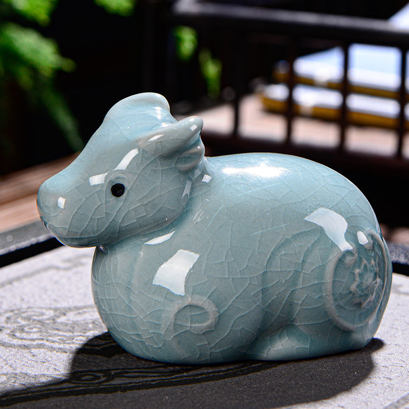 Chinese Zodiac Ceramic Tea Pet for Wealth & Prosperity