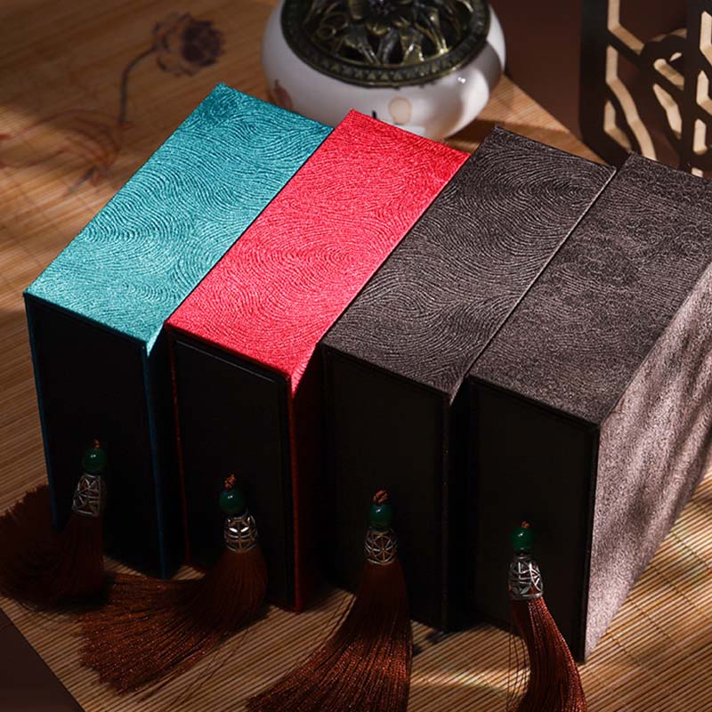 Zen Decor Vintage Lotus Jewelry Storage Box with Tassels