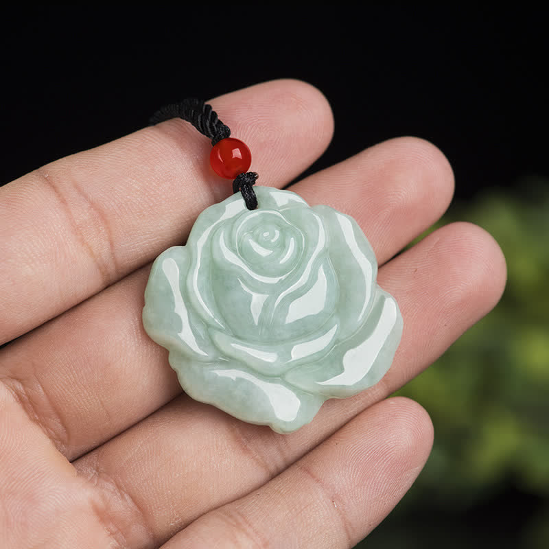 Lotus Jade Necklace for Prosperity & Abundance