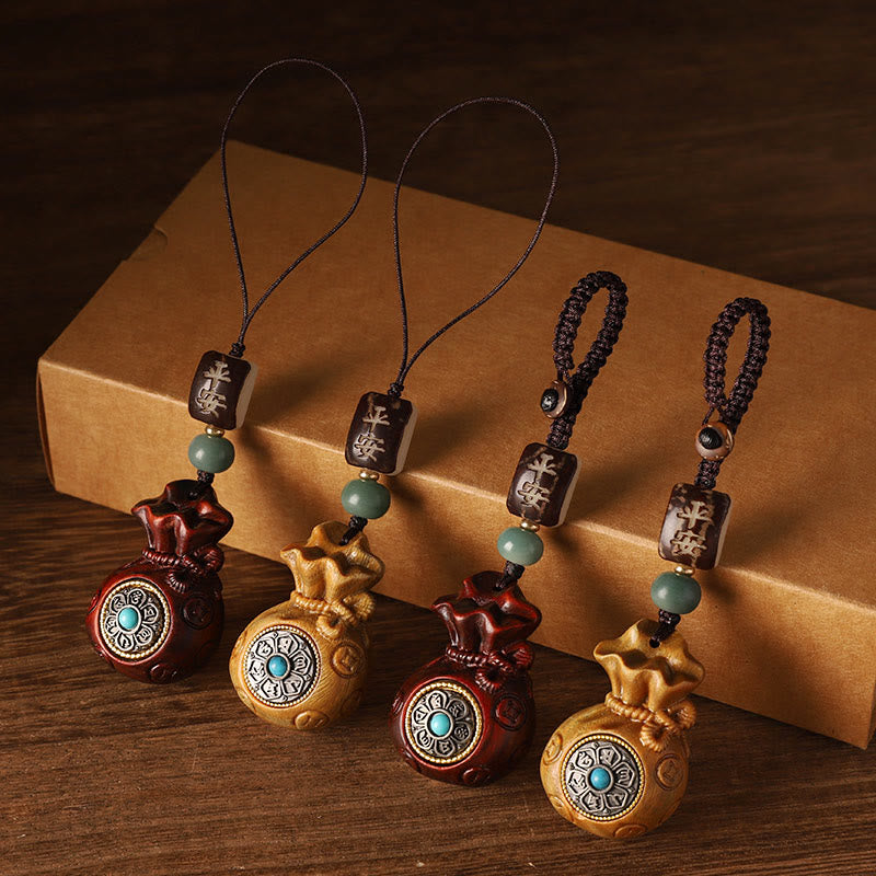 Small Leaf Red Sandalwood Green Sandalwood Protection Hanging Decor