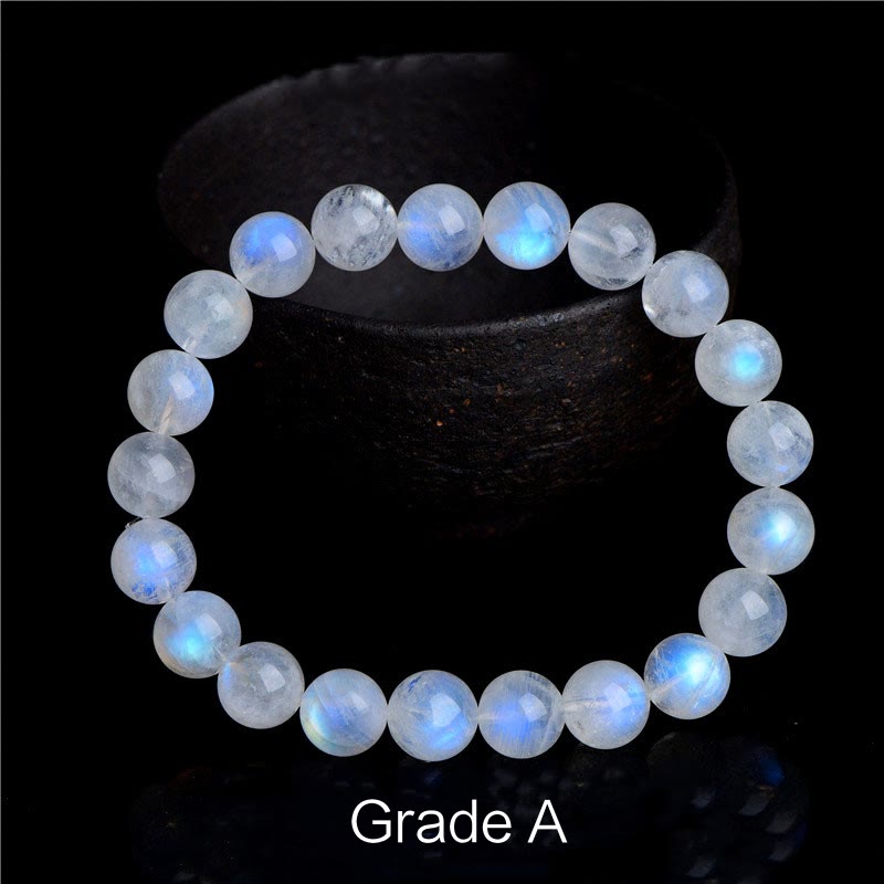 Moonstone Prosperity Bracelet 6mm for Intuition & Calm