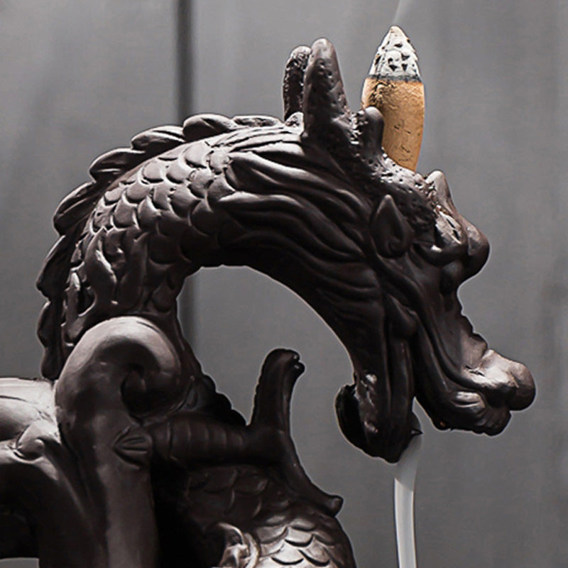 Tibetan Dragon Incense Burner | Zen Decor for Meditation