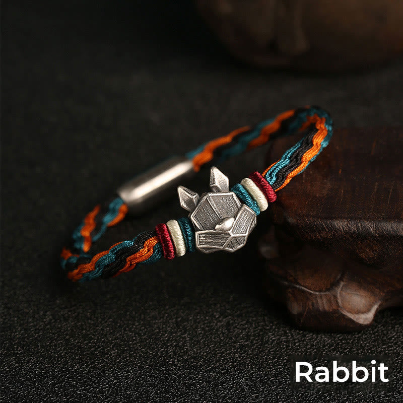 Unisex Chinese Zodiac Reincarnation Knot Bracelet | Sterling Silver