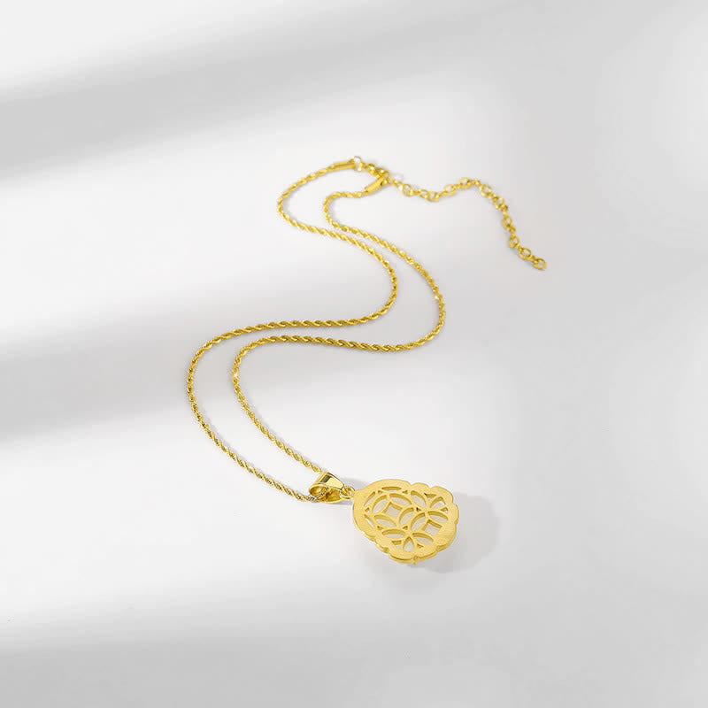 Laughing Buddha Feng Shui Jade Prosperity Necklace