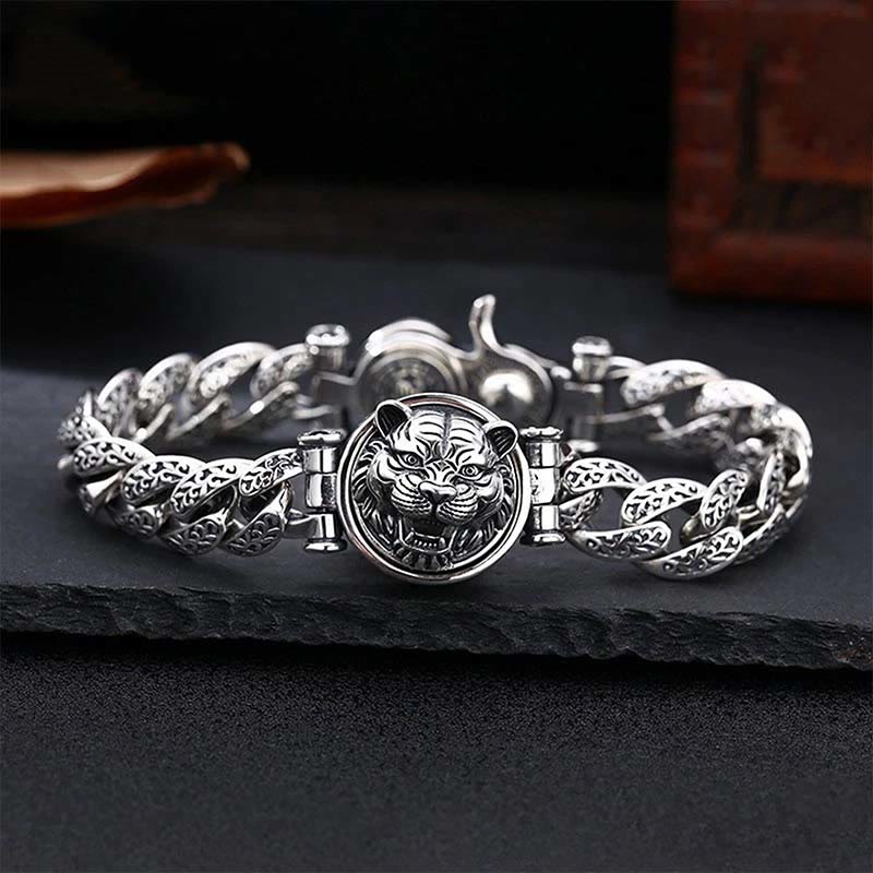 Copper Spiritual Bracelet with Tang Dynasty Flower Design - Luck & Energy