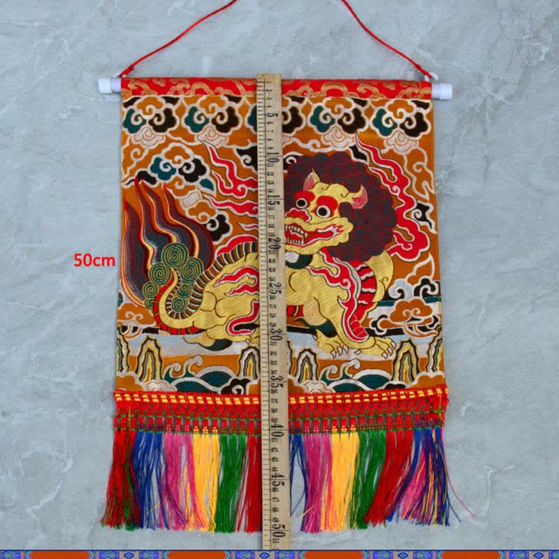 Colorful Kirin Wall Art | Feng Shui Spiritual Decor 30cm