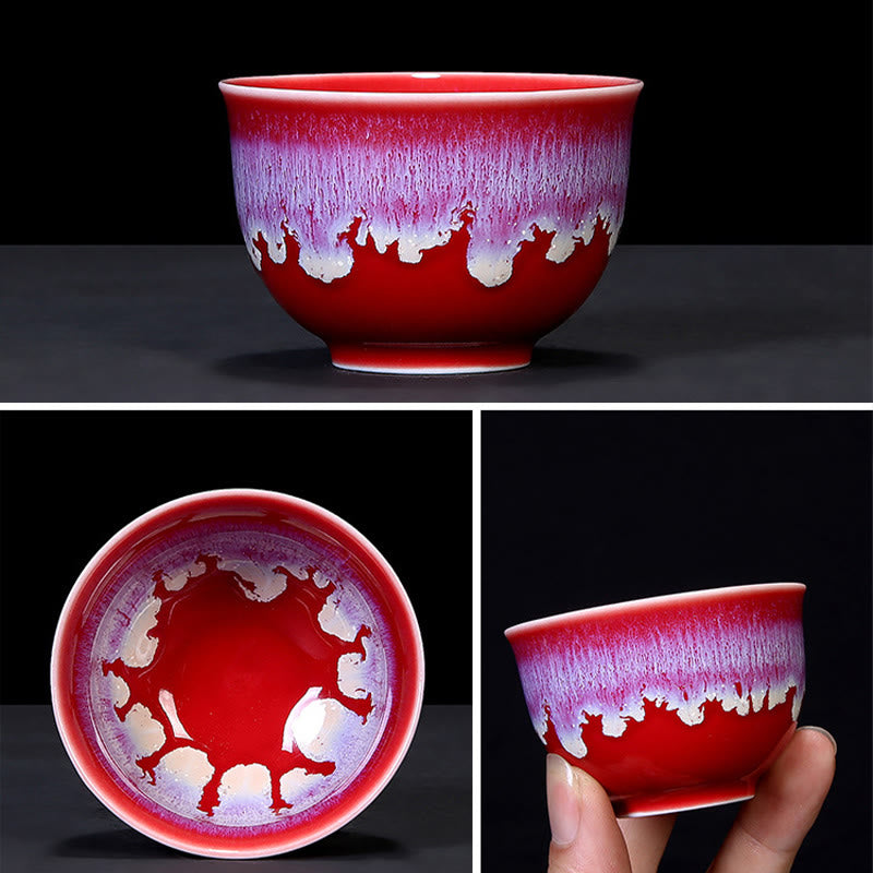 Blue Jianzhan Ceramic Teacup 160ml Zen Decor