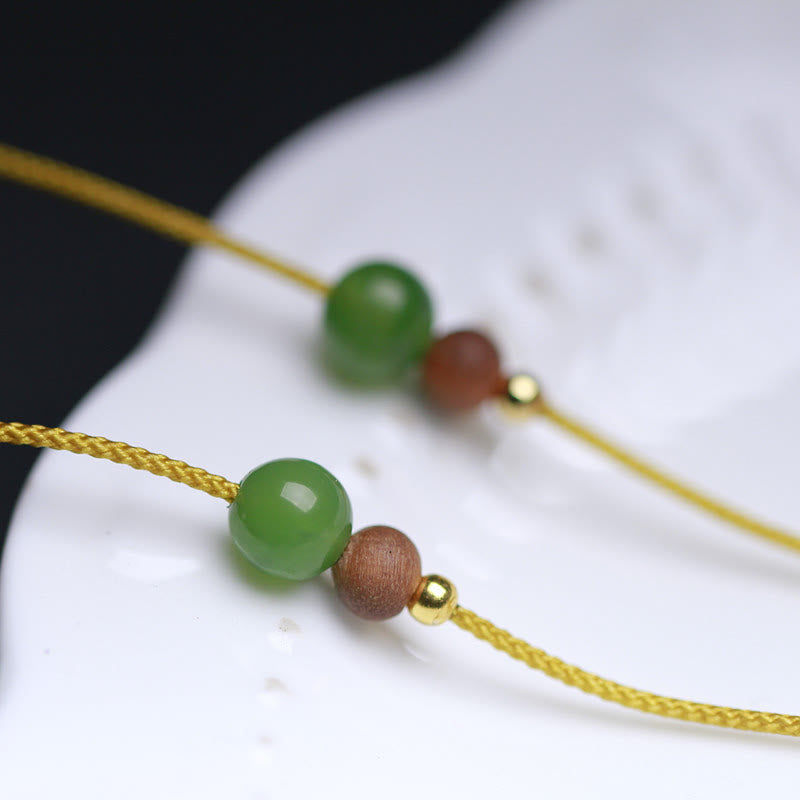 Hetian Jade Prosperity Pendant Necklace | Small Bag Design